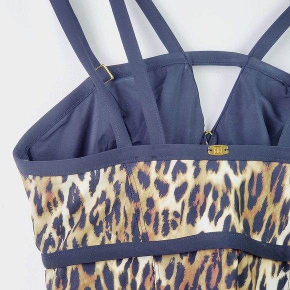 Amoressa Swimsuit Tankini Never Say Never Roxy Top Sz 8 - Picture 8 of 12